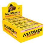 Whey Grego Bar Display C/ 12 Unidades De 40g – Nutrata Sabor HAVANNA Morango e Dulce de leche