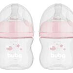 Mamadeira Easy Flow Anticólica +0 Meses 120ml – Buba Cor 2un Nuvem Rosa Nuvem