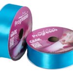 Fita De Cetim Progresso 38mm Rolo 50 Metros Várias Cores Cor 213 Azul Turquesa