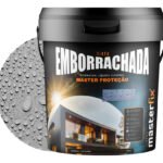 Tinta Emborrachada Masterfix 4kg Impermeável Flexível Acabamento Fosco Cor Elefante