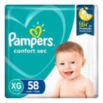 Pañales Pampers Confort Sec XG x 58 unidades