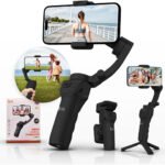Estabilizador Celular Gimbal 3 Eixos Para Tripé Ia Video Estabilizador Câmera 360 Compatível Com iPhone Andoid Ios Marca Tdx Cor Preto