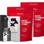 2x Hipercalorico 1,4kg + Bcaa 60 Caps + – Max Titan. Sabor Morango