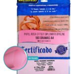 Papel Colorido A4 180g Diplomata Offset 50 Fls Masterprint Cor Rosa