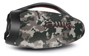 Caixa de Som Boombox Plus AIWA BBS-01-BG 200W Bluetooth 30H IP66 USB Cinza