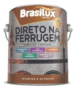 Tinta Para Ferro E Metais Direto Na Ferrugem 900ml Cor Prata