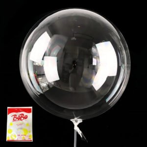 Balão Bubble Redondo 60cm Transparente 25 Un Bobo Ballons