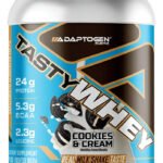 Suplemento Tasty Whey 3w 900g Gourmet Adaptogen Science Sabor Cookies