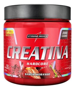 Creatina Hardcore Com Sabor 350g – Integralmedica Sabor Morango