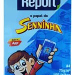 Papel Sulfite A4 100 Folhas Seninha Caixa C/ 25 Pacotes Cor Azul