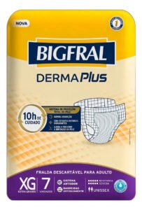 Fraldas para adultos descartáveis Bigfral Derma Plus XG x 7 u