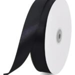 Fita De Cetim 22mm No05 Rolo 50 Metros As Cores Cor Preto