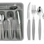 Conjunto de talheres Epsilon Eps-25P Conjunto 25 PÇS/Porta talheres cinza – 25
