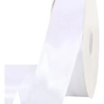 Fita De Cetim 22mm No05 Rolo 50 Metros As Cores Cor Branco