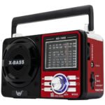 Rádio 9 Xtrad Radio Vintage analógico portátil cor vermelho