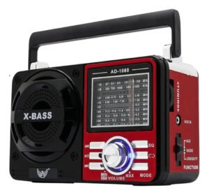 Rádio 9 Xtrad Radio Vintage analógico portátil cor vermelho