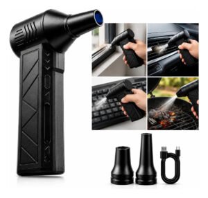 Mini Soprador de Ar Turbo Woosh Recarregável Portátil Para Limpeza de Teclado, Carro e Acender Churrasqueira