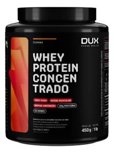 Dux Human Health Whey Protein Concentrado 450g Pote Sabor Chocolate Branco
