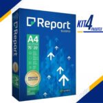 Kit 4 Resma Papel A4 Sulfite Premium 75g 500 Folhas Report. Cor Branco