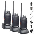 Kit 3 Radios Comunicador Walk Talk 16 Ch 12km Baofeng 777s Cor Preto