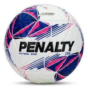 Bola Futsal Penalty Rx 500 XXVI Cor Rosa Excelente Durabilidade e Resistencia para jogos e treinos em quadra