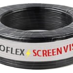 Fio 6mm Cabo Flexível Rolo Com 25 Metros Elétrico 750v Cor Preto Marca Screen Vision