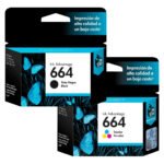 Kit Cartucho Hp 664 Preto E Hp 664 Colorido