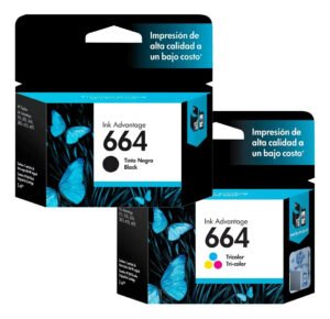 Kit Cartucho Hp 664 Preto E Hp 664 Colorido