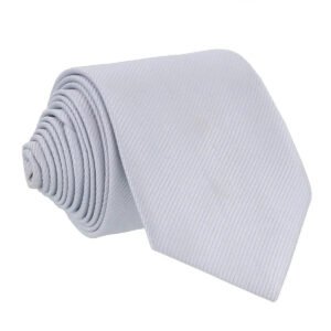 Gravata Masculina Premium Tradicional Padrinhos Casamento Noivos Semi Slim Várias Cores Cinza