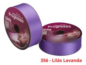 Fita de Cetim Lilás Lavanda 38mm 50m Progresso Nº9 Artesanato