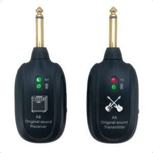 Transmissor e Receptor P10 Sem Fio Xiaowei A8 para Instrumentos Musicais