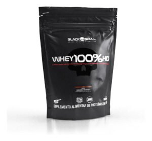 Whey 100% Hd Refil Black Skull – 900g (wpc, Wpi E Wph) Sabor Caramelo Macchiato