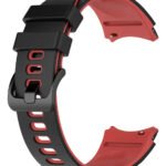 Pulseira Compatível Samsung Galaxy Watch 4 Watch 5 Watch 6 Cor Preta/vermelha