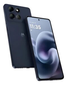 Celular Motorola Moto G86 256/8 Gb azul +acessório de aço azul