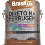 Brasilux Tinta Para Metal Anti Ferrugem 900ml Cinza Brilhante