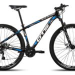 Bicicleta Aro 29 Gts Pro M5 Track 21 Marchas Câmbios Shimano Cor Preto E Azul Tamanho Do Quadro 17