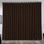 Cortina 3,00 X 2,50 Metros Blackout Blecaute Corta Luz em Tecido Grosso Para Quarto e Sala Casa Laura Enxovais Cor Marrom