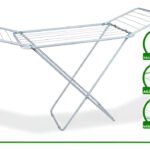 Varal de chão reforçado com abas dobrável retrátil slim Mor branco