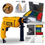 Furadeira De Impacto Com Jogo De Brocas Bits E Buchas 300 Pe Cor Amarelo Frequência 60hz
