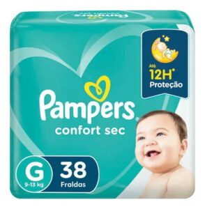 Fralda Pampers Confort Sec G 38 unidades