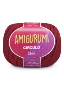 Fio Amigurumi Circulo – 254 M – 125 G- Crochê Cor 3402 – Vermelho-circulo