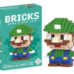 Brinquedo Bloco De Montar Personagens Desenho Animado Quantidade De Peças 164 Versão Do Personagem Luigi