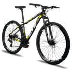Bicicleta Aro 29 Gts Pro M5 Track 21 Marchas Câmbio Indexado Cor Preto E Amarelo Tamanho Do Quadro 17