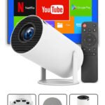 Mini Projetor Davely HY300 4K Android com Wi-Fi e Bluetooth
