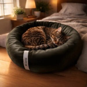 Cama Gato Cachorro Caminha Pet Redonda Ninho Macia 50x50cm Cor Coffee Touch