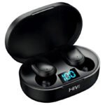 Hivi Fone De Ouvido Bluetooth 5.0 Par Sem Fio Duplo Cor Preto