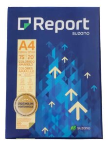 Papel Sulfite A4 Colorido Report – Caixa C/ 2.500 Folhas Cor Amarelo