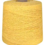 Barbante Eco Brasil Amarelo Forte 6 Fios 1kg 1000m Tricô Crochê