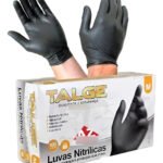 100 Luva Procedimento Nitrílica Black Preta Clínica C/ Nota Tamanho Gg