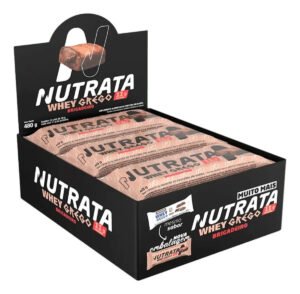 Nutrata Grego Barra De Proteina Sabores Deliciosa Cx 12x 55g Sabor Brigadeiro